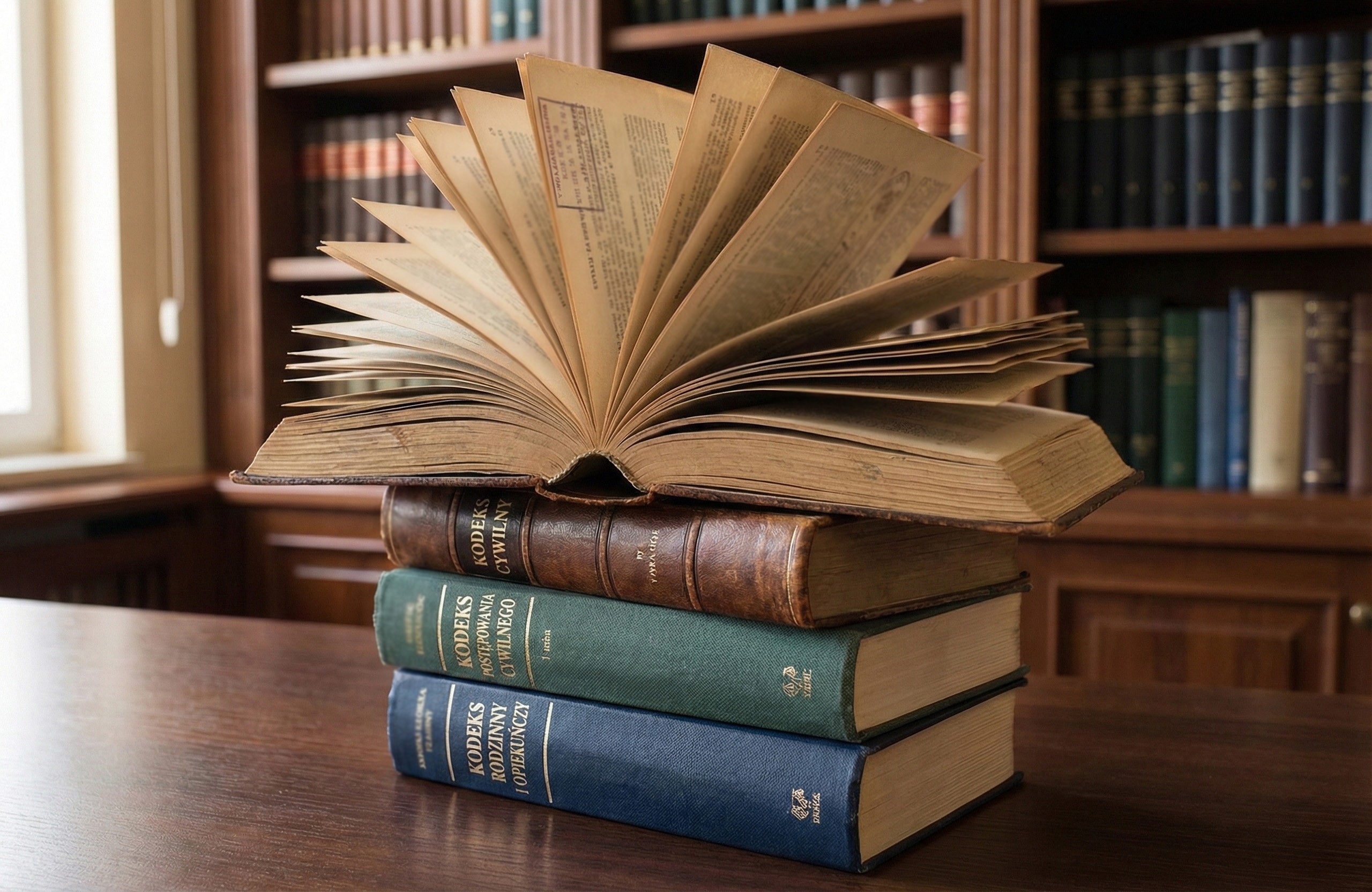 Photo of a study hall with wooden tables and chairs.